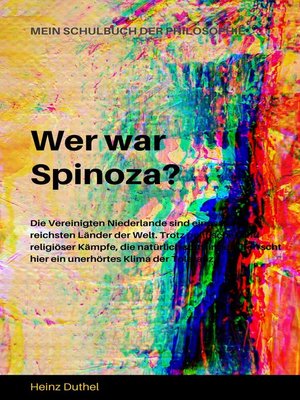cover image of Mein Schulbuch Der Philosophie  Wer War Spinoza?